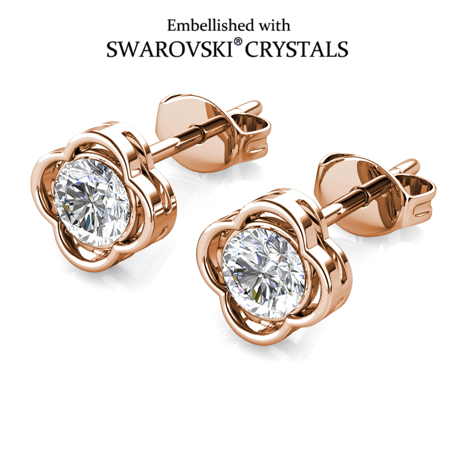 

Daisini женские серьги-гвоздики в форме цветка с кристаллами Сваровски, элегантные модные украшения для ушей, очаровательный аксессуар, подарок для нее