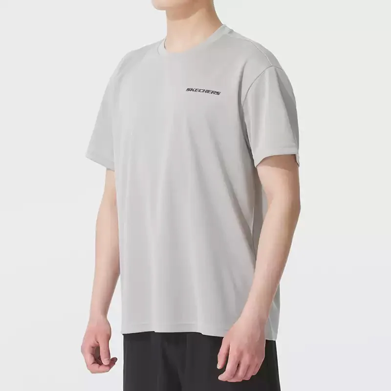 Skechers T-shirt Men's Casual Sports Fitness Clothing Comfortable and Breathable Shirt Short Sleeve P225U117-02VP