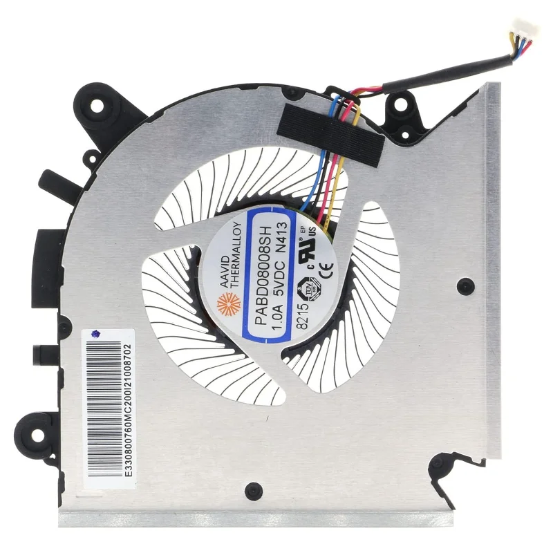 Replacement Cooling Fan for MSI GF63 GF65 MS-16R1 MS-16R2 PABD08008SH N413 E322500300A DC 5V