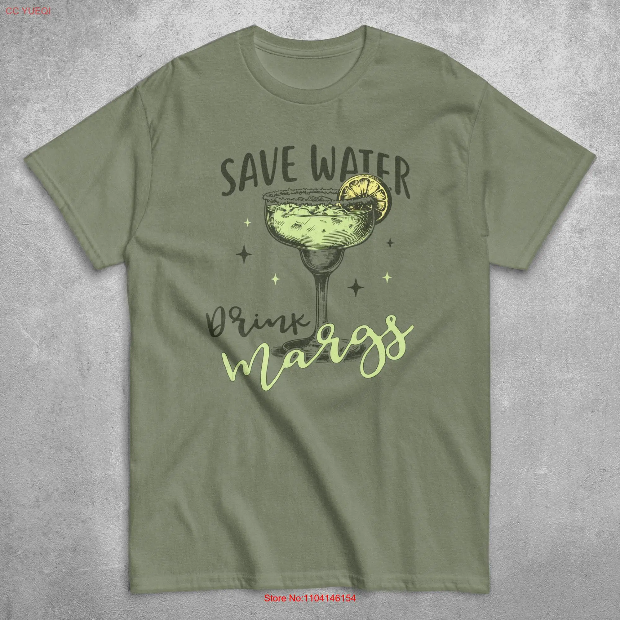 Save Water Drink Margs T Shirt Bridal Party Bachelorette Funny Drinking Margarita Lover Summer Vibes Personalized