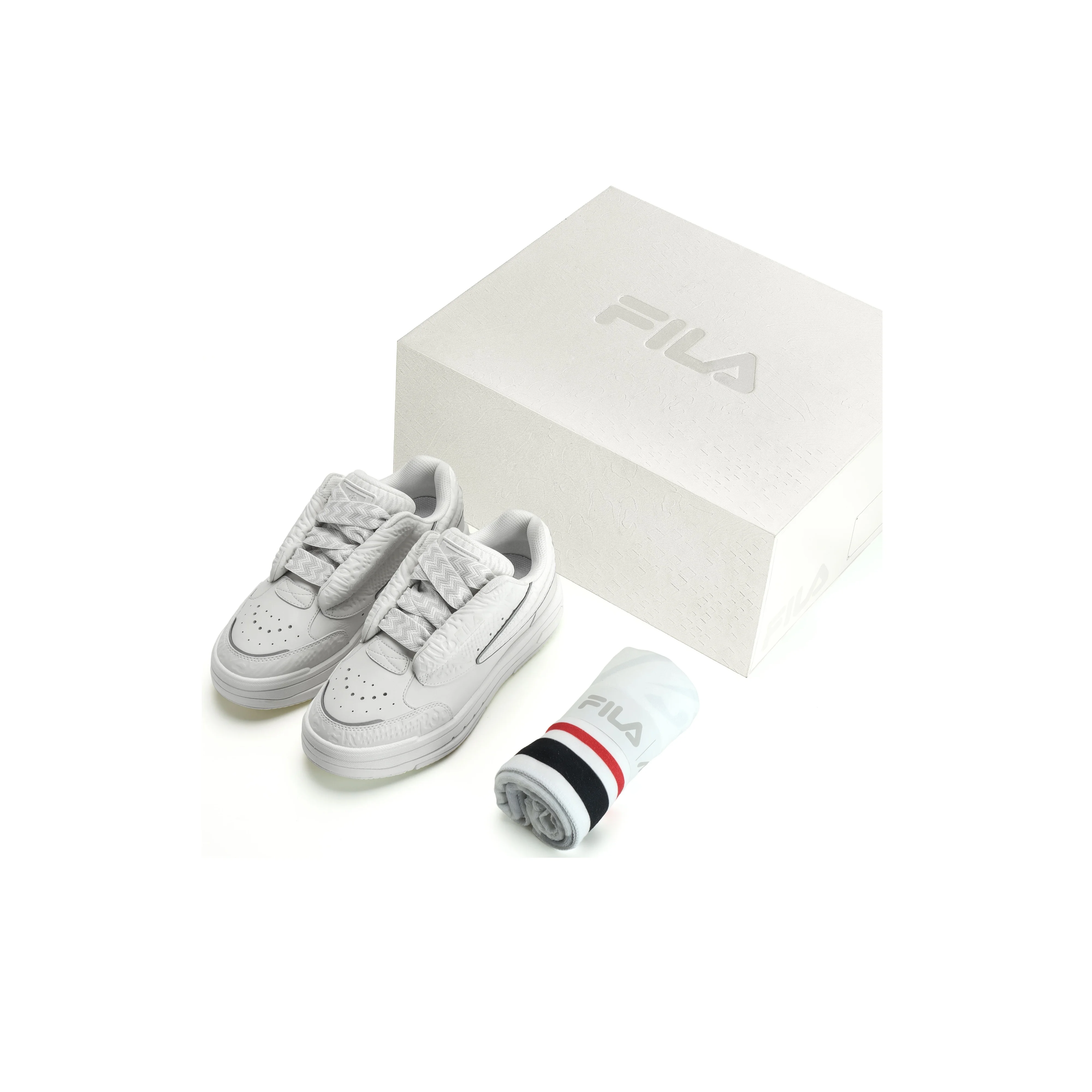 FILA MIXA White Dancer Coverage Low top Skateboard Shoes Women's Snow Box F12W332206FSW