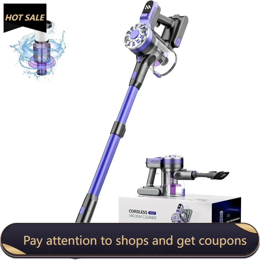 

Cordless Vacuum Cleaner,Vacuum Cleaners for Home,Lightweight Cordless Vacuum Cleaners for Home Hardwood Floor Pet Hair