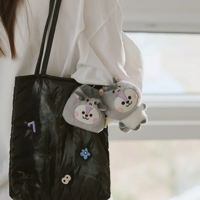 Cute Cartoon Koala Cookie Puppy Bunny Horse Alien Figure Plush Keychains Lovely Soft Doll Bag Charms Kawaii Adorable Ornaments view 2