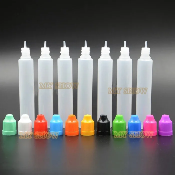 

50PCS x 60ML Pen Shape Dropper Bottles Empty e Juice Liquid Vape Plastic Containers