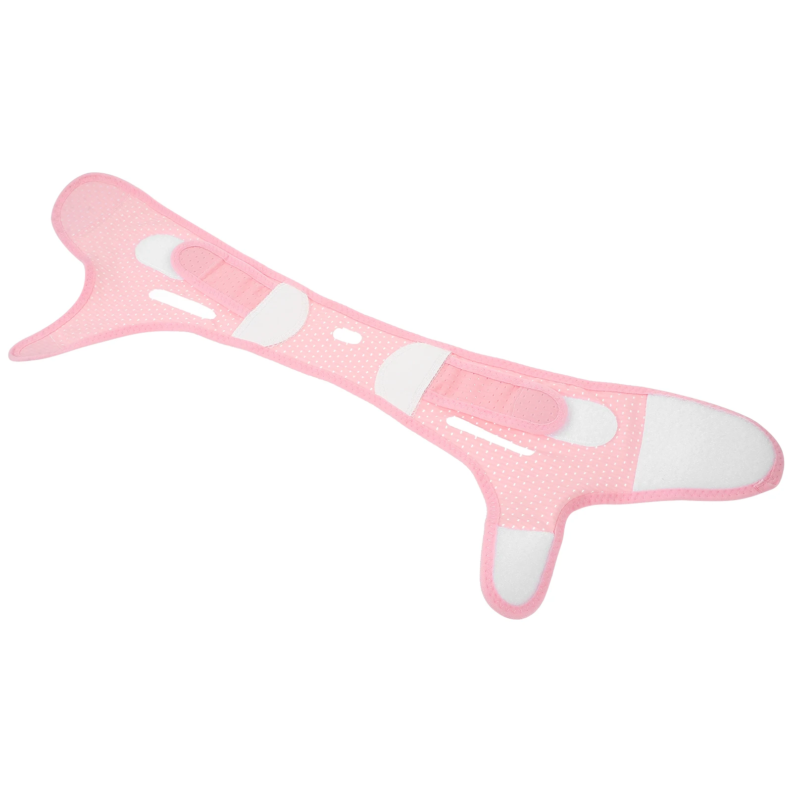 

V Shape Face Lifting Band Pink Double Chin Remover Women Facial Contouring Mask Beauty Tool For Firming Skin