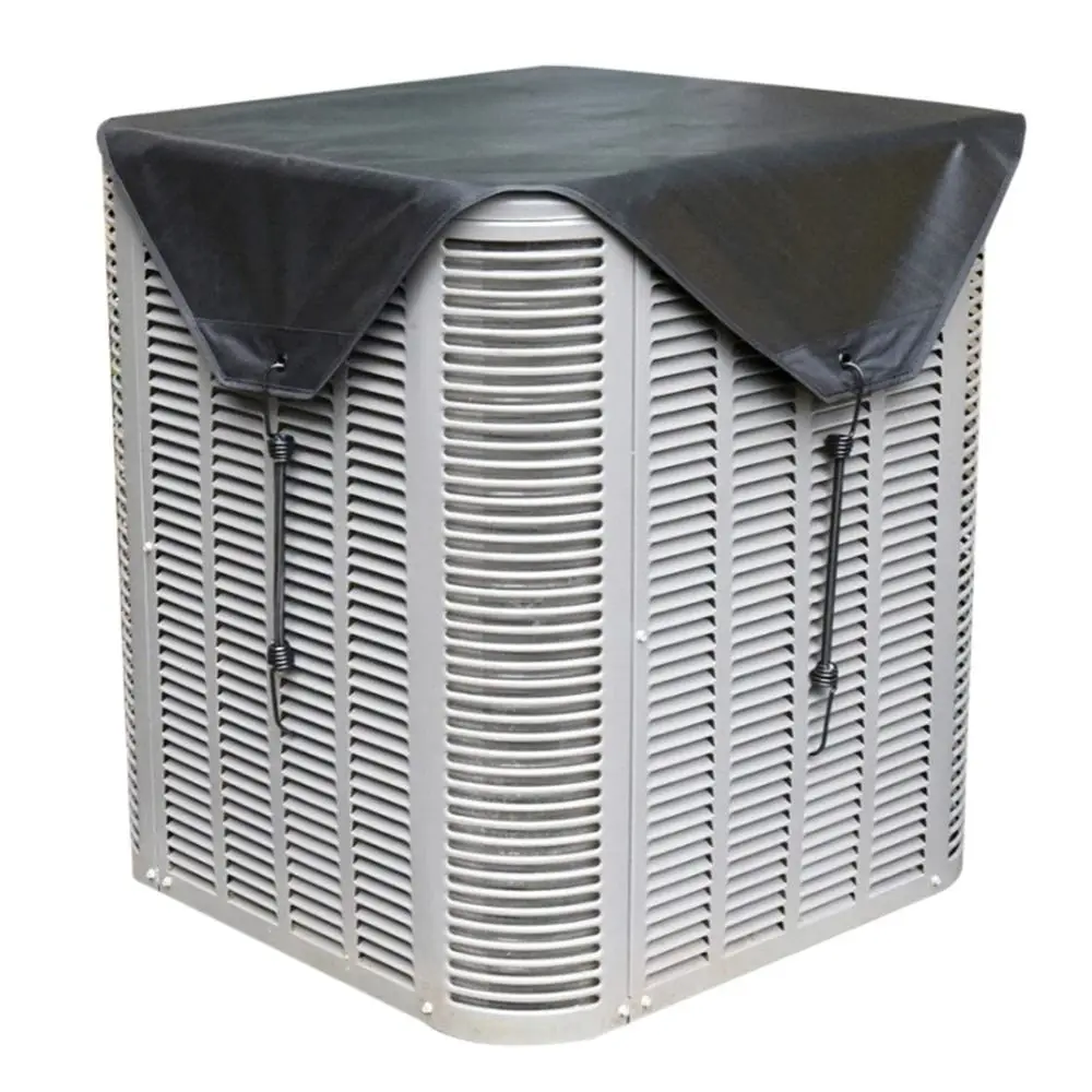 

Waterproof Outdoor Air Conditioning Cover Mesh Breathable Central Ac Cover with 4 Hooks Durable Air Conditioner Protector
