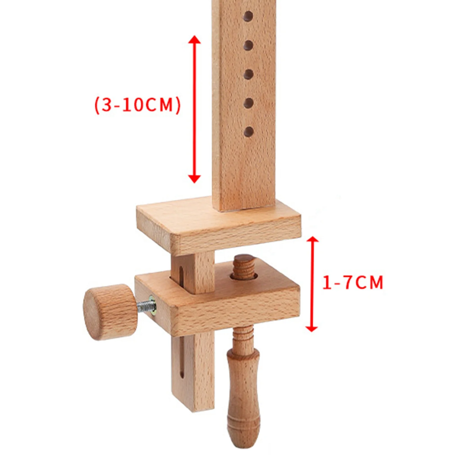 360 Degree Rotation Adjustable Wooden Embroidery Hoop Desktop Stand Cross Stitch Rack Frames Rings Adults Mother Gifts Sewing