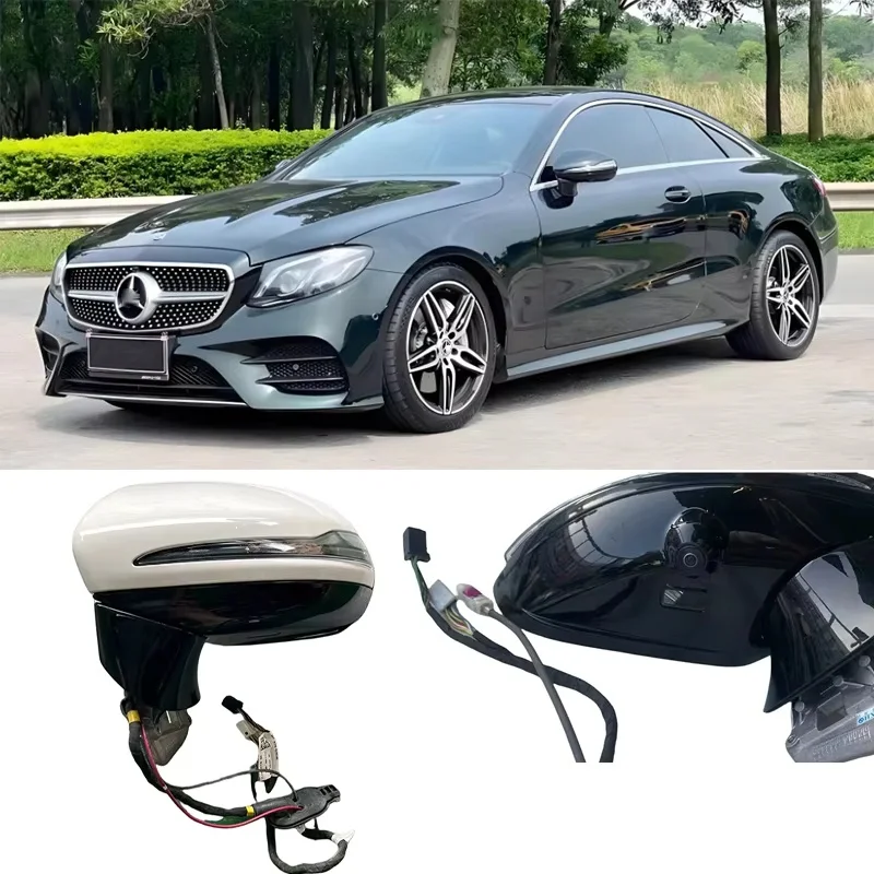 For Mercedes Benz W238 E-Class Coupe E200 220 300 350 2016-2021 Car Side Power Rear View Mirror Assembly Blind Spot and Camera