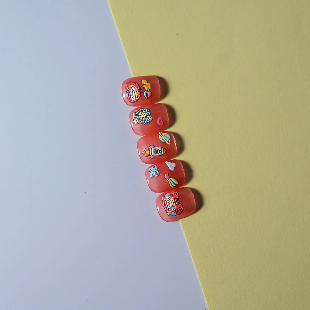 5D coccinella Nail Art decalcomanie 3D Manicure Applique adesivi per unghie per la decorazione delle unghie FEB-640