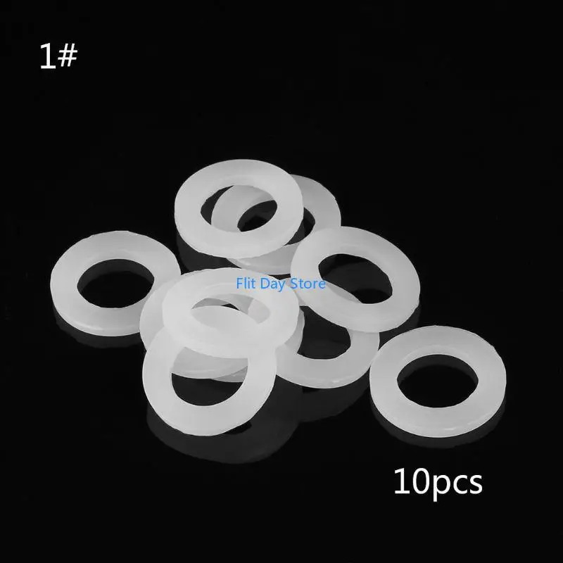 F92C 10pcs Bellows Pipe Seal Rings Hose Washers Water Silicone Gasket 1/2
