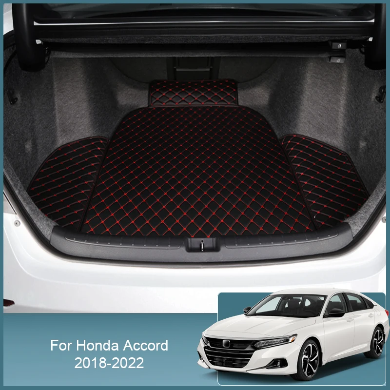 1pc Car Trunk Mat For Honda Accord 2018-2022 сетка в багажник авто коврики для автомобиля Cargo Liner Accessories Para Auto