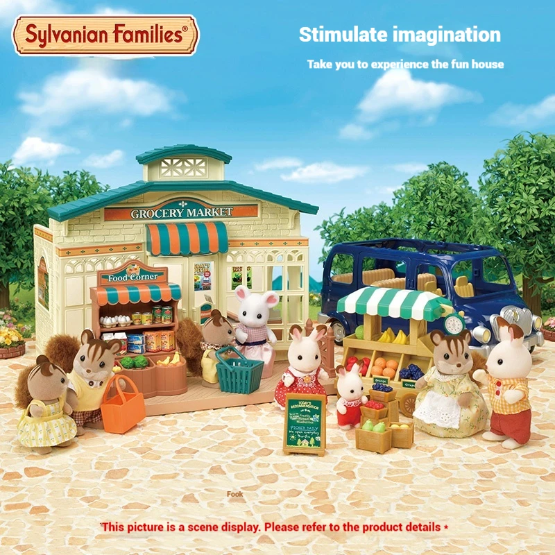 Authentic Sylvanian Families Anime Character Simulation Playhouse Toy Room Decoration Toy Christmas Gift