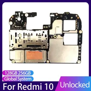 Bilashmart 64GB 128GB Motherboard Xiaomi RedMi 10 Unlocked Logic Board Main Circuits Board With Chips Android System