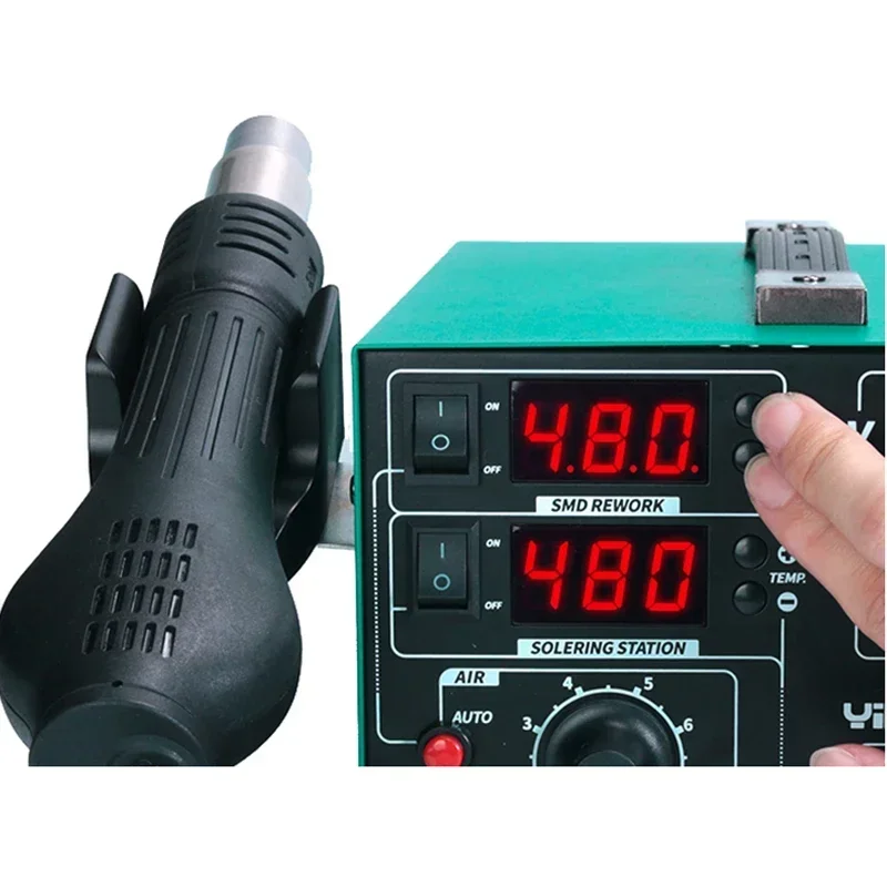 1pc Intelligent Hot Air Gun Desoldering Station Power Supply Three-in-one 30V 5A Constant Temperature Electric Sol