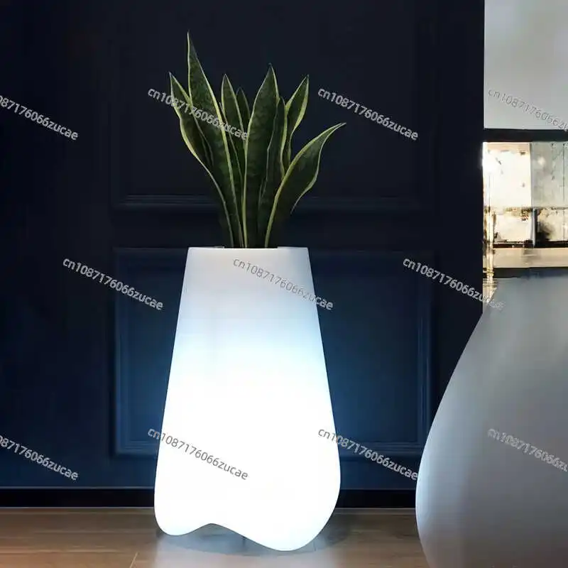 

Наружный светящийся цветочный горшок, газонный светильник, солнечный водонепроницаемый светильник для виллы, сада, двора, украшение для балкона, подставка для цветов, окружающий свет