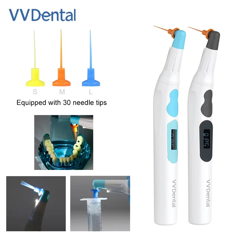

VVDental Root Canal Sonic Irrigator Wireless Ultrasonic Endo Activator with 30 Pcs Endo Files For Endodontic Cleaning Tools