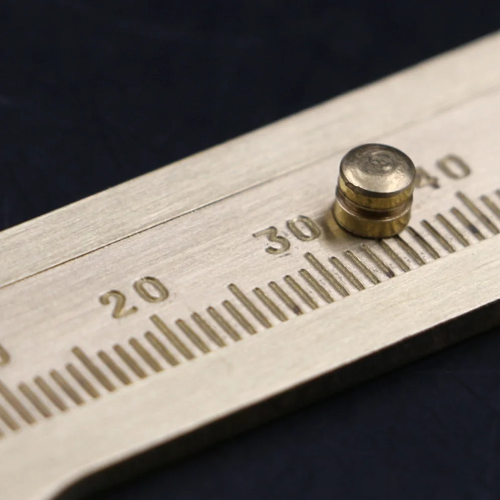 

Mini Brass Vernier Caliper Copper Micrometer Tool Golden Portable for Industrial Handicrafts and Jewelry