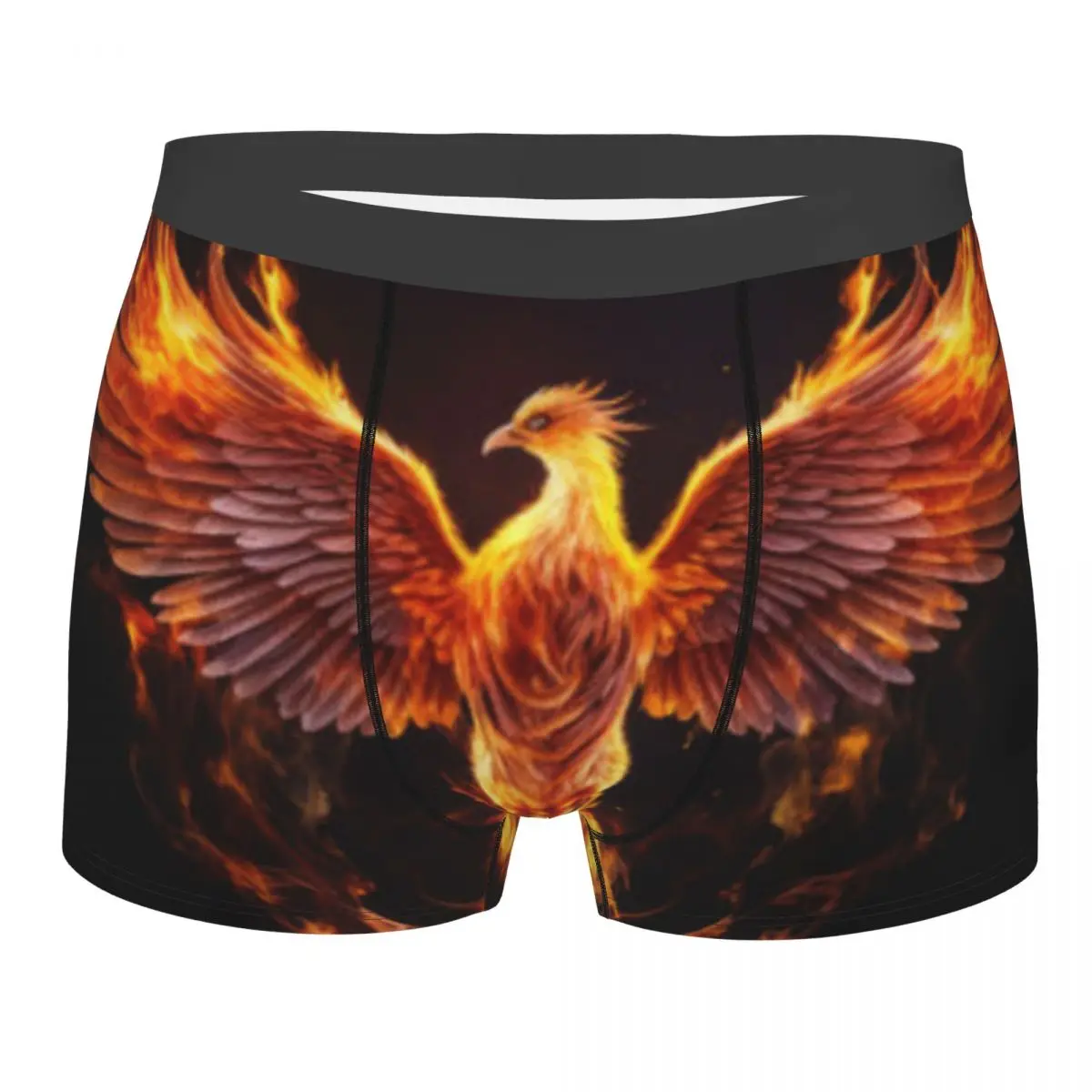 Men's Panties Underpants Boxershorts Burning Bird Phoenix Underwear for Man Sexy Male Boxer Shorts