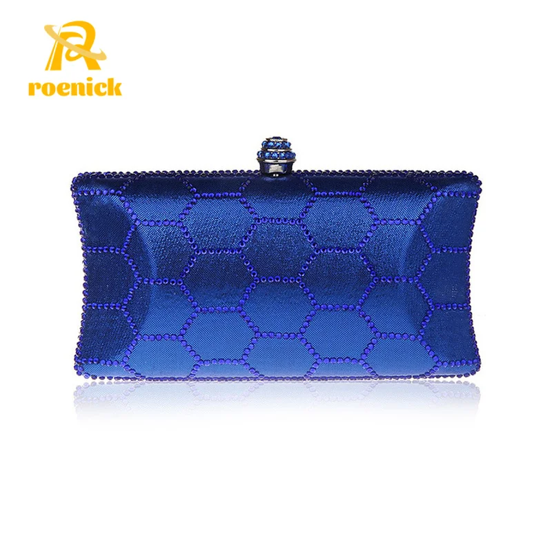 

ROENICK Women's Diamonds Evening Bags Female Dinner Temperament Banquet Day Clutch Wedding Bridal Beaded Mini Totes Handbags