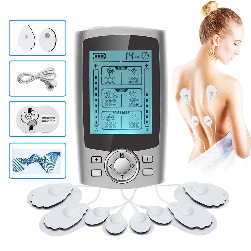 

Tens Acupuncture Meridian Physiotherapy Digital Massage USB 36 Mode EMS Pulse Electric Muscle Stimulator Back Neck Body Massager