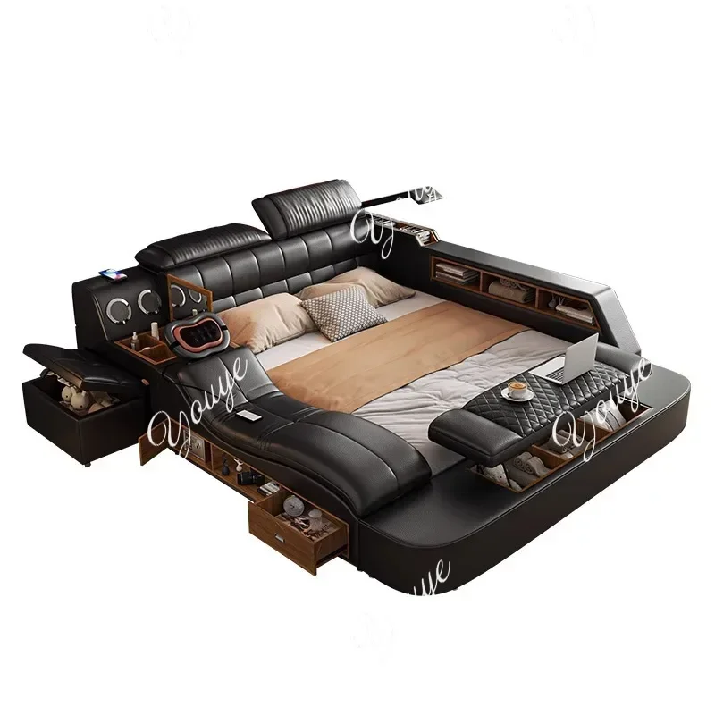 180X200CM double beds monster bed modern style Home furniture complete double bedroom luxury  king sizebed 2 people Single Sun