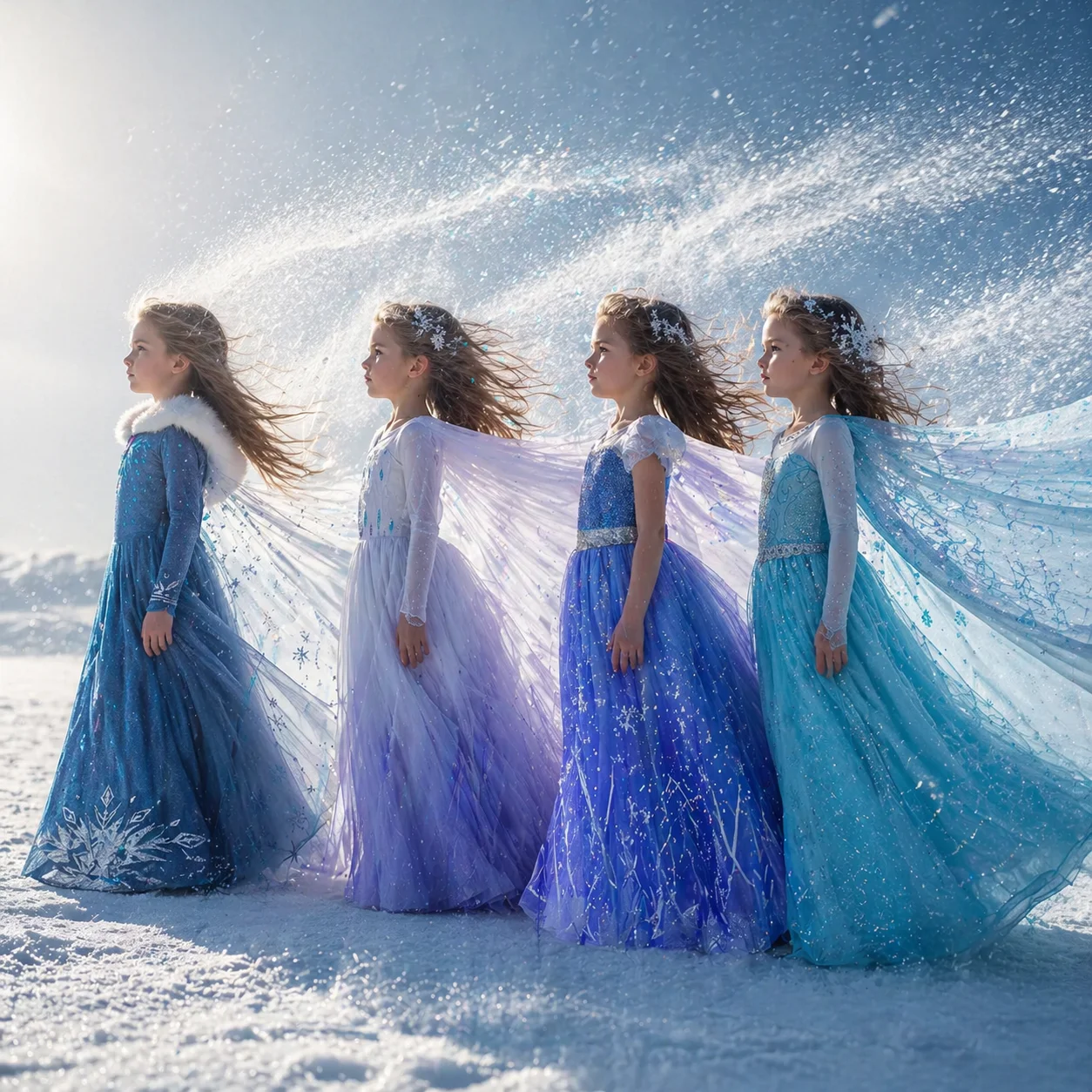 Vestido de Princesa Elsa y Anna de Frozen Magic para Niñas, Disfraz de Carnaval, Fiesta de Cumpleaños, para Niñas de 2 a 8 Años, Regalos de Cumpleaños