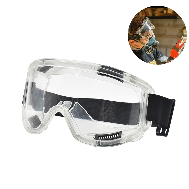 Adjustable Outdoor Sports Goggles Work Protective Eye Mask Large Frame Windproof and Dustproof Protective Glasses