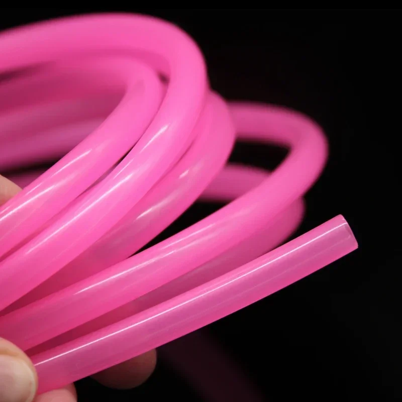 1/5/10M Food Grade Pink Silicone Rubber Hose 2x4mm 3x5mm 4x6mm 5x7mm 6x8mm Flexible Nontoxic Silicone Tube