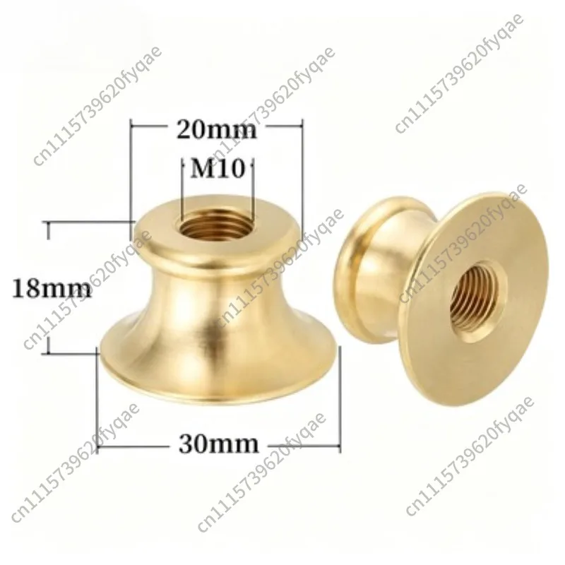 Solid Brass M10 Threaded Standoff Spacer & T-Shape Washer Connector for Pipes Lamps & Spindle