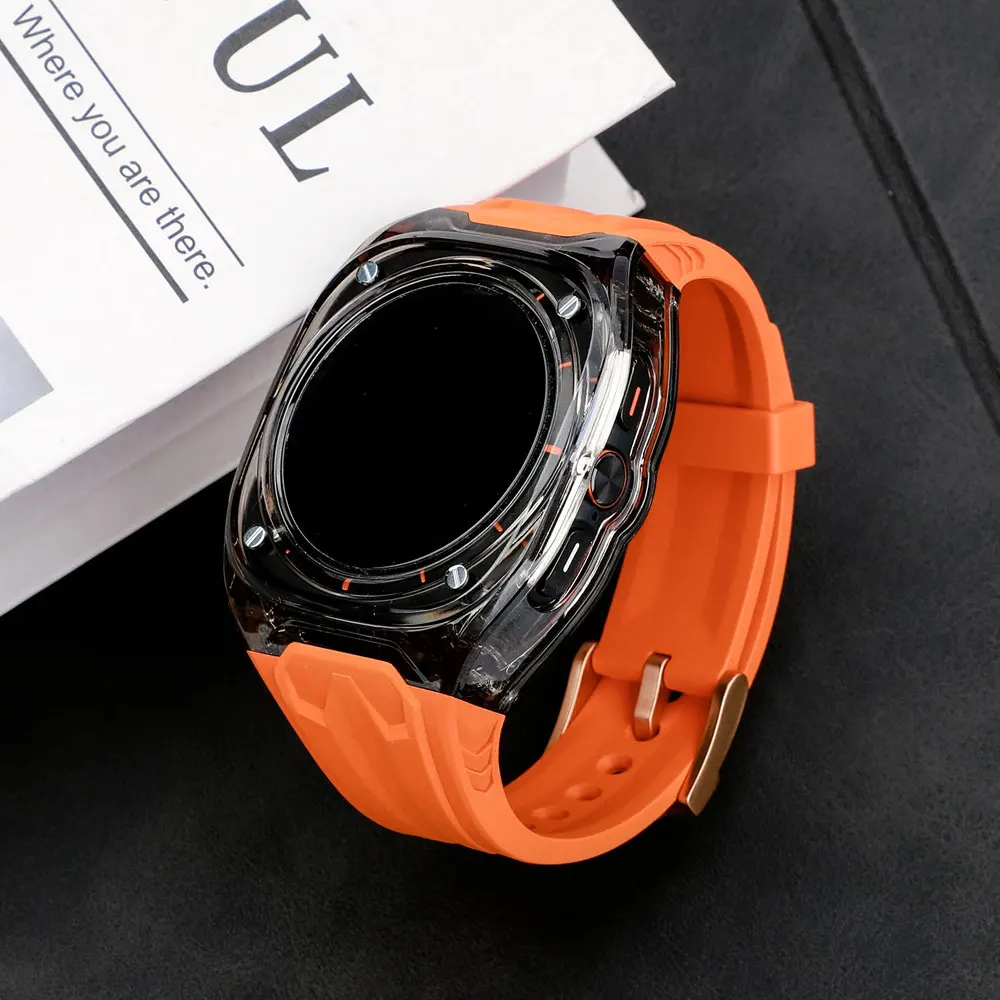 

Прозрачный ремешок для Samsung Galaxy Watch Ultra 47 мм, чехол для ПК, силиконовый браслет для Galaxy Watch Ultra 1 2 47 мм, браслет 2025