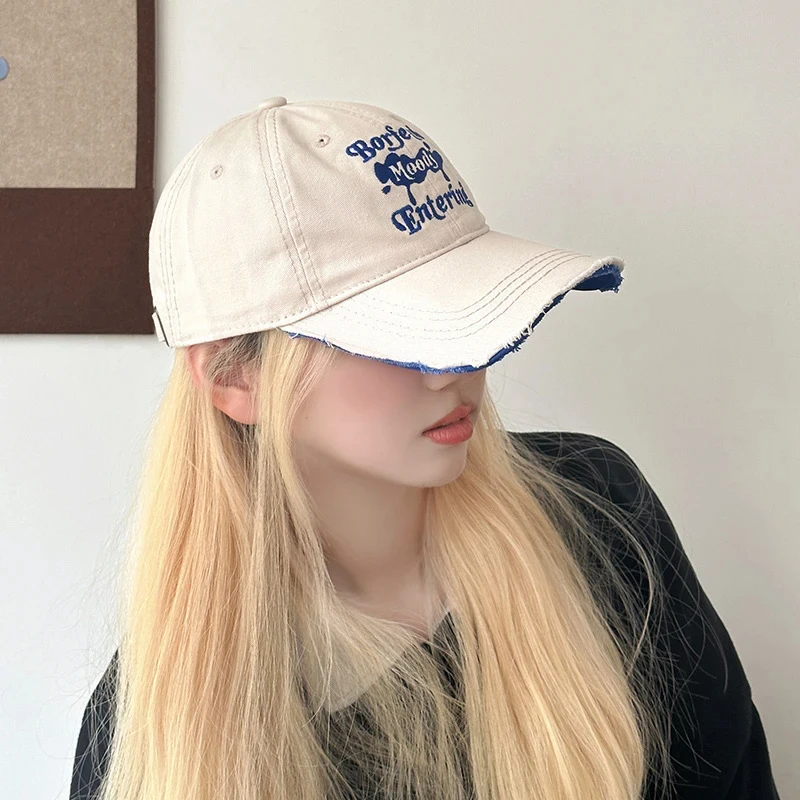 Punk Letters Embroidery Street Baseball Cap For Men Women Solid Color Snapback Sun Caps Soft Cotton Hip Hop Dad Trucker Hats