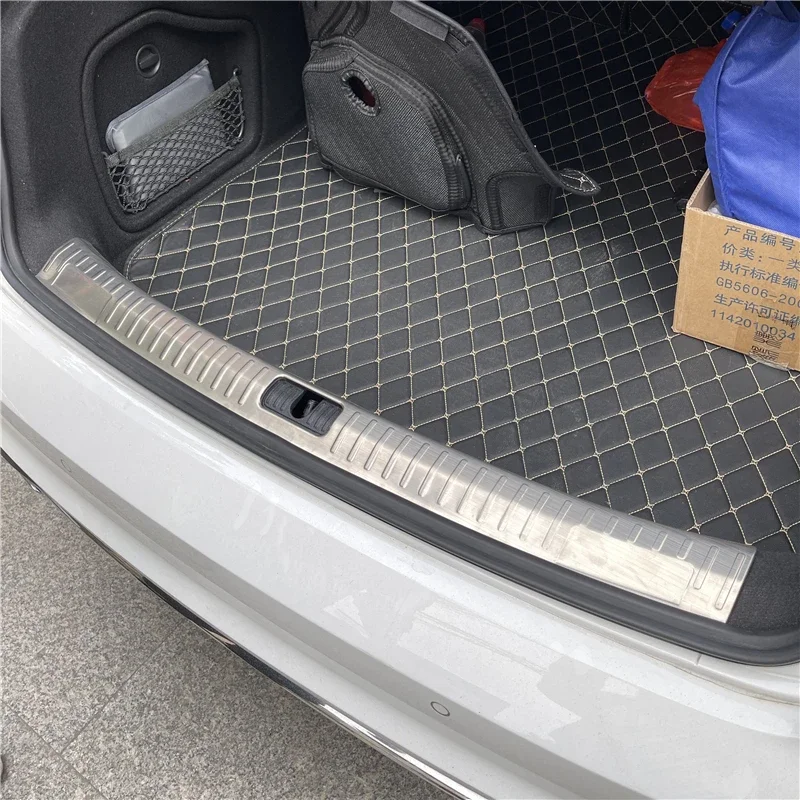 WELKINRY For Audi A4 B9/8W 5th Generation 2016-2024 Car Tail Rear Box Gate Door Trunk Boot Doorsill Threshold Scuff Pedal Trim