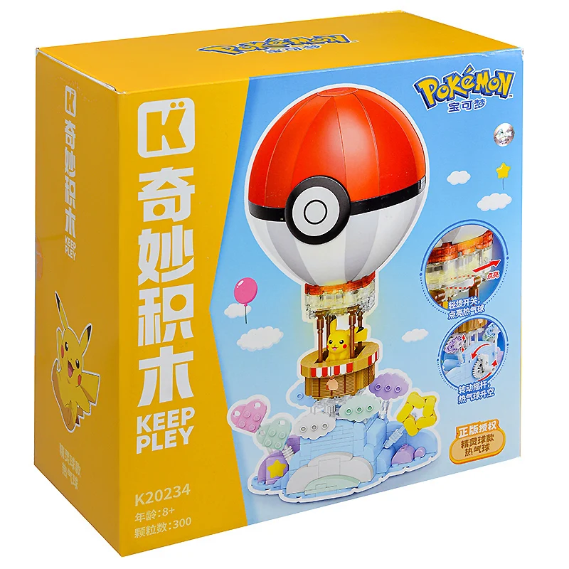 Original pokemon poke bola blocos de construção modelo kit, pikachu montar quebra-cabeça brinquedos para crianças interessante coleção presente aniversário