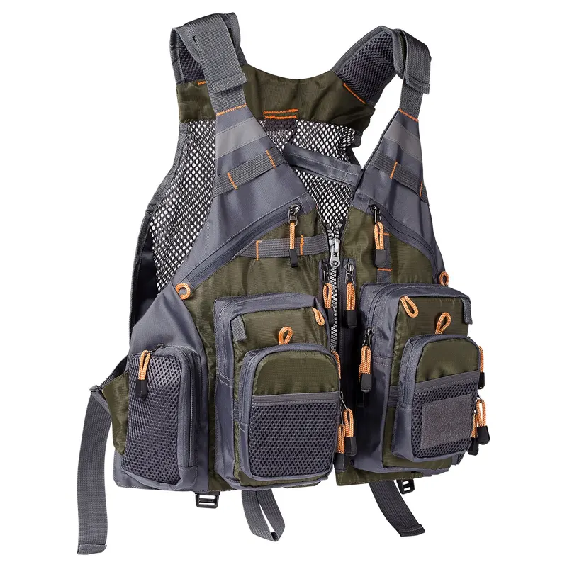 Colete de Pesca Bassdash Respirável Ajustável para e Esportes Outdoor