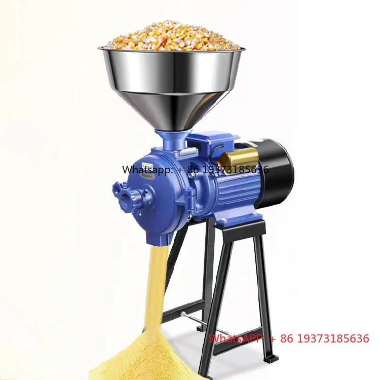 Molino de harina de arroz de maíz húmedo o seco, fresadora de harina en polvo de arroz, molinillo de pasta de arroz, máquina trituradora de leche de soja