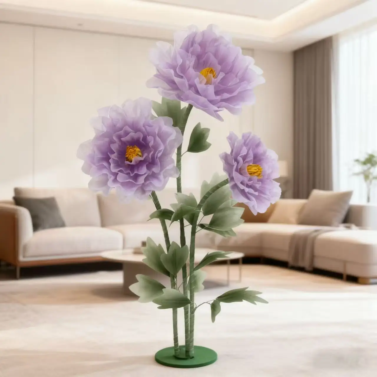 Riesige Outdoor-Seidenblumen in Rosa für Hochzeitsdekoration, Künstliche Blumen zur Dekoration, Pfingstrosen für Gangdekoration, Hintergrunddekoration mit Ständer – Detail 8