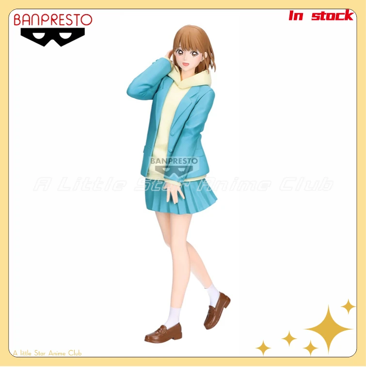 

В наличии оригинальная школьная форма BANDAI BANPRESTO Ao No Hako Chinatsu Kano, стильные анимационные фигурки, модель, коллекция игрушек