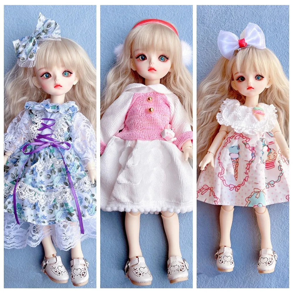 30cm Doll Dress Jk Uniform Clothes for 30cm Doll Multiple Color Toy Accessories 30cm Dolls Skirt Casual Suit NO Doll