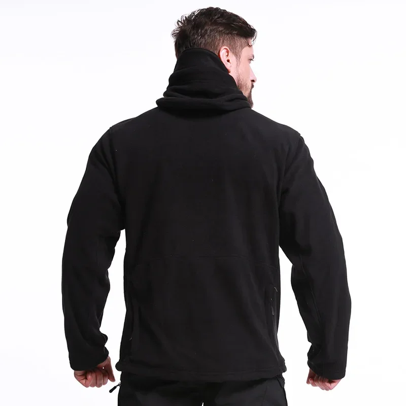 Kurtki turystyczne Wiatroszczelna termiczna odzież myśliwska Polarowa wiatrówka Zimowa kurtka Softshell Męski kombinezon taktyczny Wojskowy kemping — zdjęcie 5