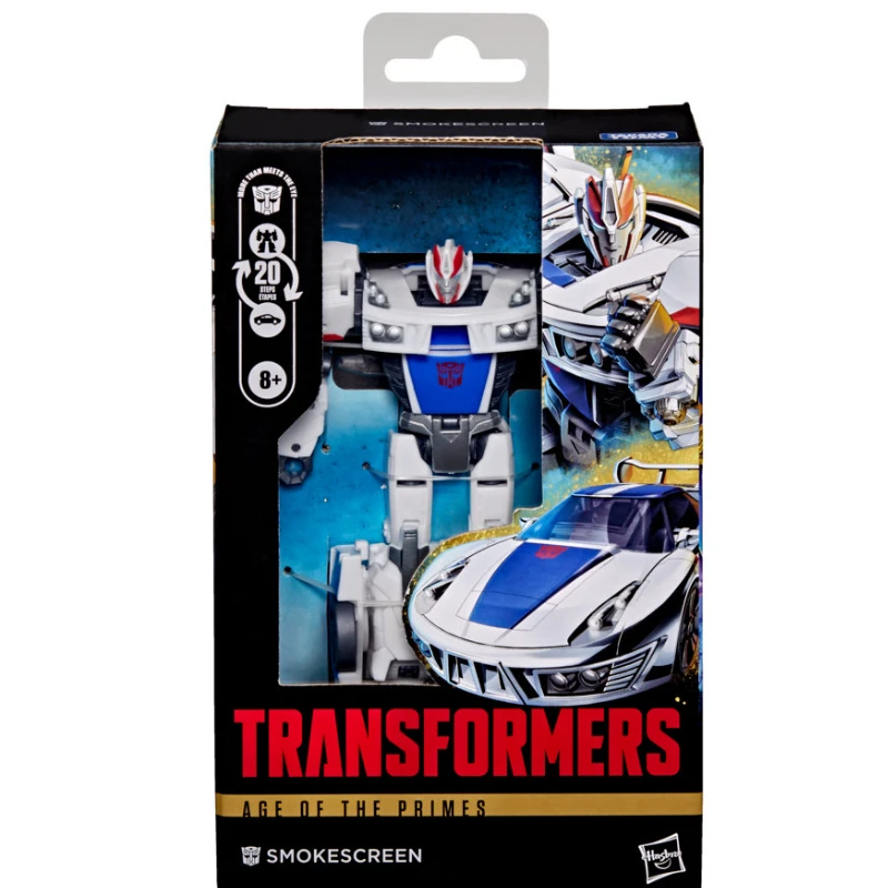 In Stock Hasbro Transformers Classic Toys Age Of The Primes Deluxe Smokescreen Action Figure Robot Toy Collectibles Gift Hobbies view 6