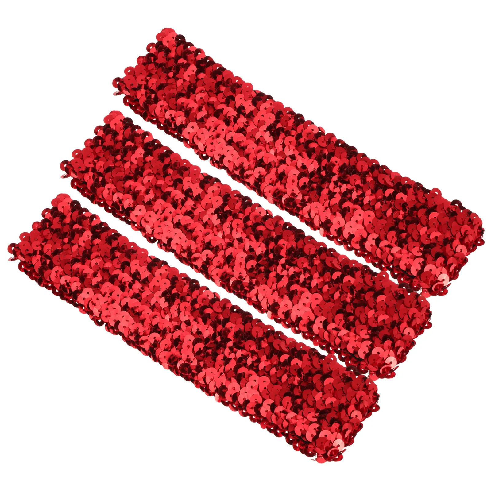 3 Pcs Hair Bands Elastic Glitter Hairband Sequin Headbands Adjustable Women’s Sports Stylish