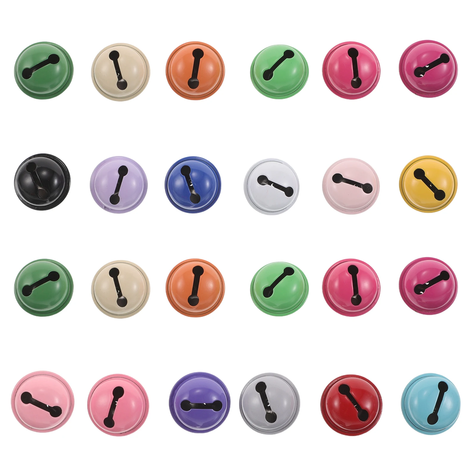 

80pcs Colorful Enamel Bell Charms Mini Jingle Bells For Keychains Cat Collar Pendants Christmas Tree Hanging Ornaments Party