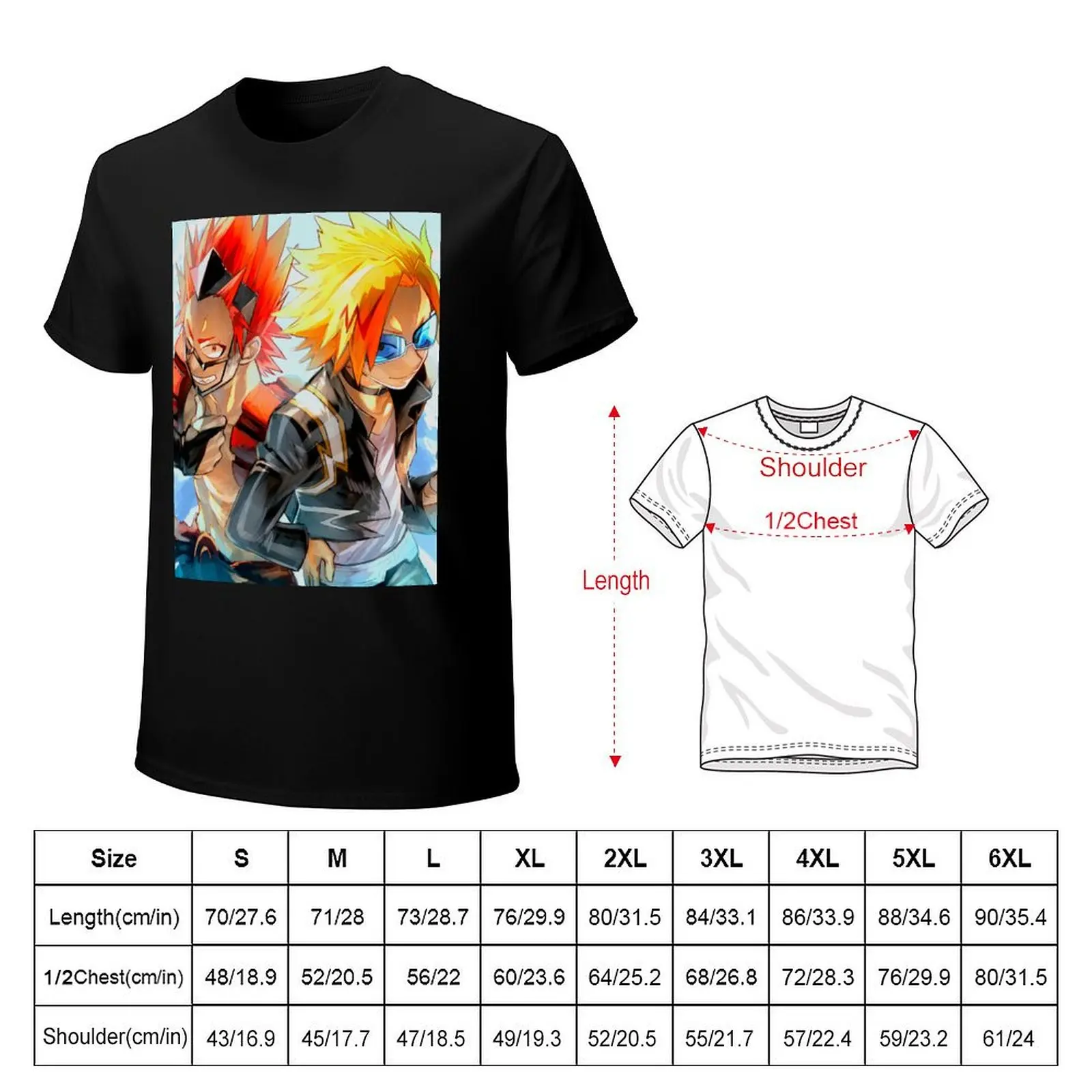 Kirishima and Kaminari - Class 1A - MHA BNHA T-Shirt Quick Dry Fishing T-Shirt