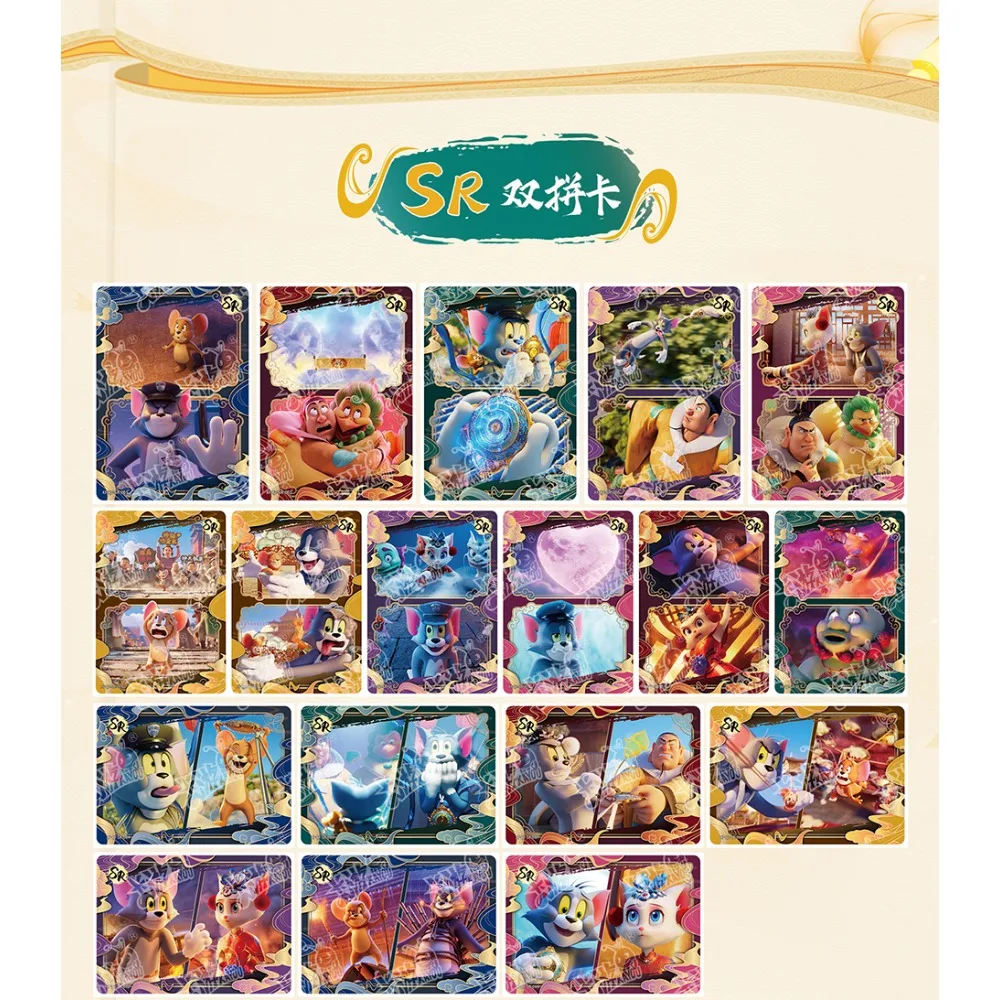 Kayou Original Tom und Jerry Sammelkarten für Kinder, amerikanische Animationsfilme, seltene limitierte Signatiekarten, kreative Geschenke