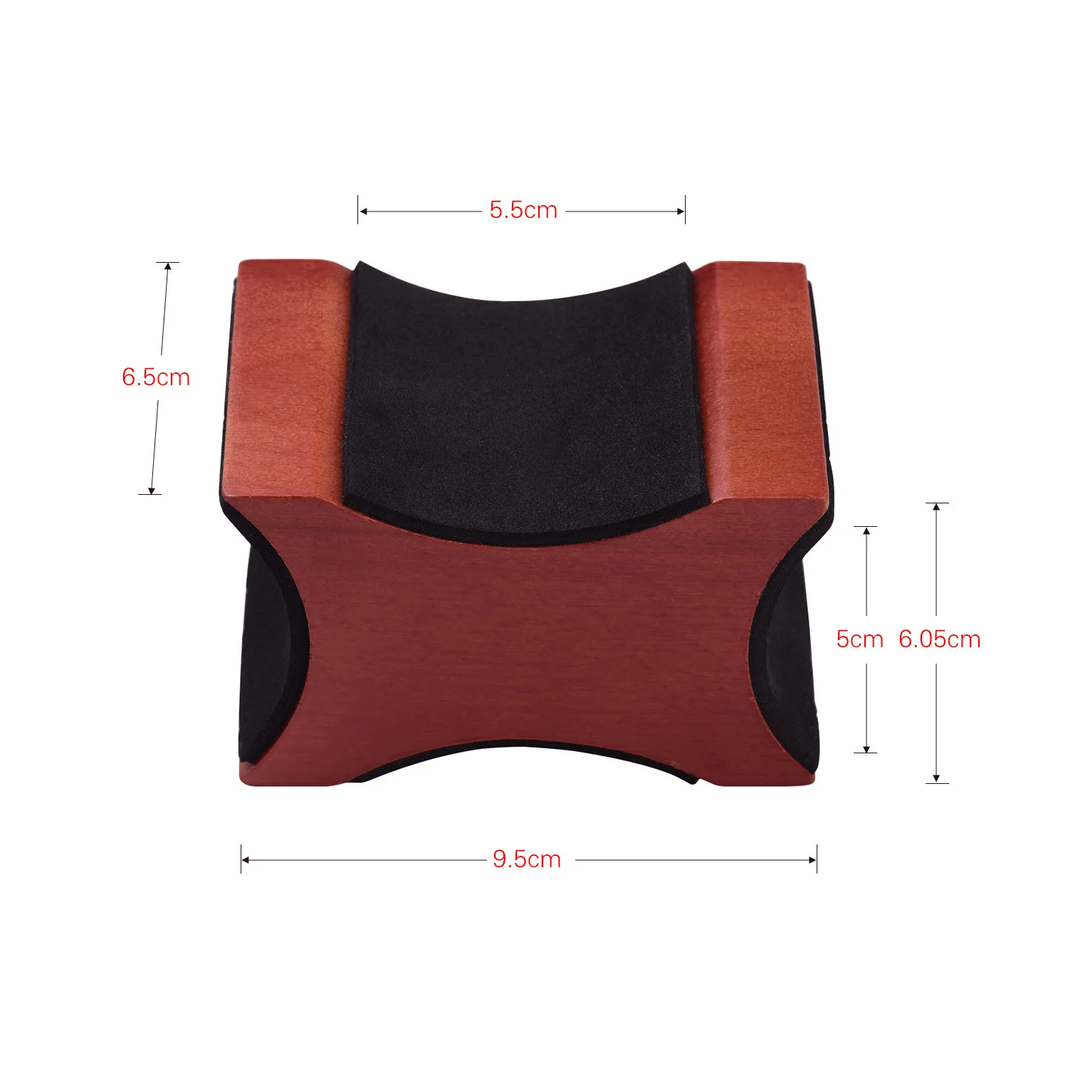 R164 Guitar Neck Rest Support Pillow Mahogany Material 2 Usage Height Luthier Tool for Electric Acoustic Guitar Bass Mandolin