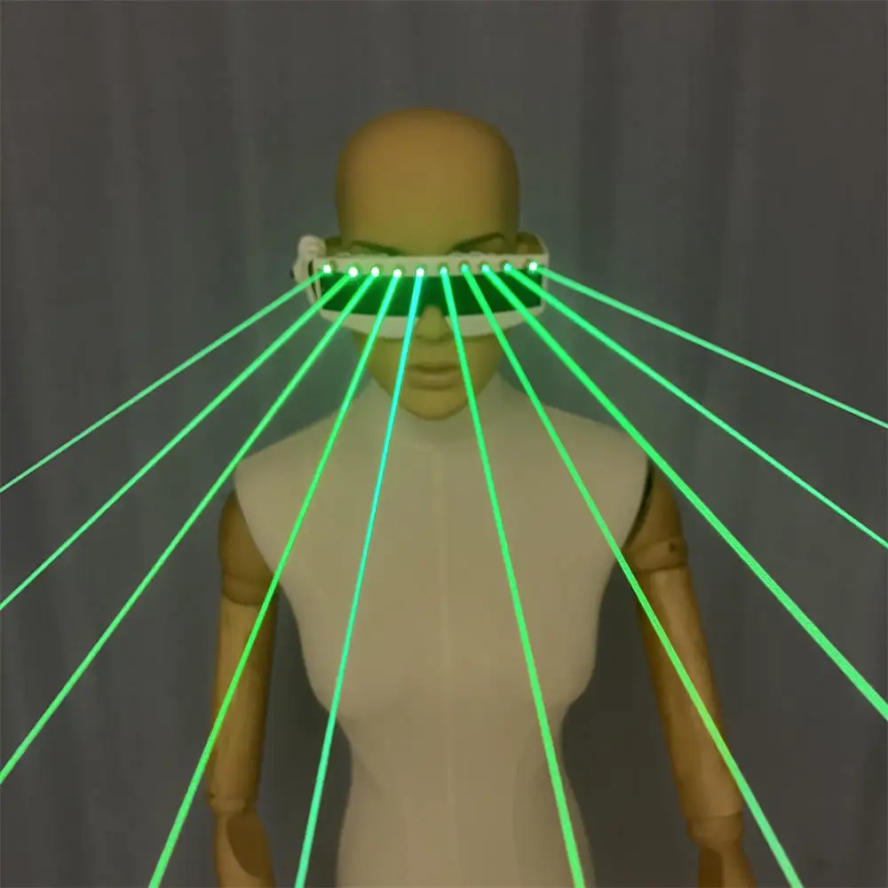 

Новый дизайн, зеленые, красные лазерные очки, украшения для вечеринки, мероприятия, лазерные солнцезащитные очки, сценическое шоу, DJ Club Party, светодиодные очки