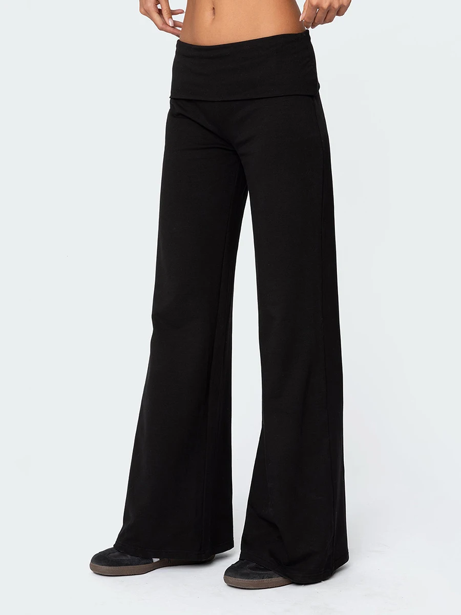 Women’s Fold Over Flare Pants 25