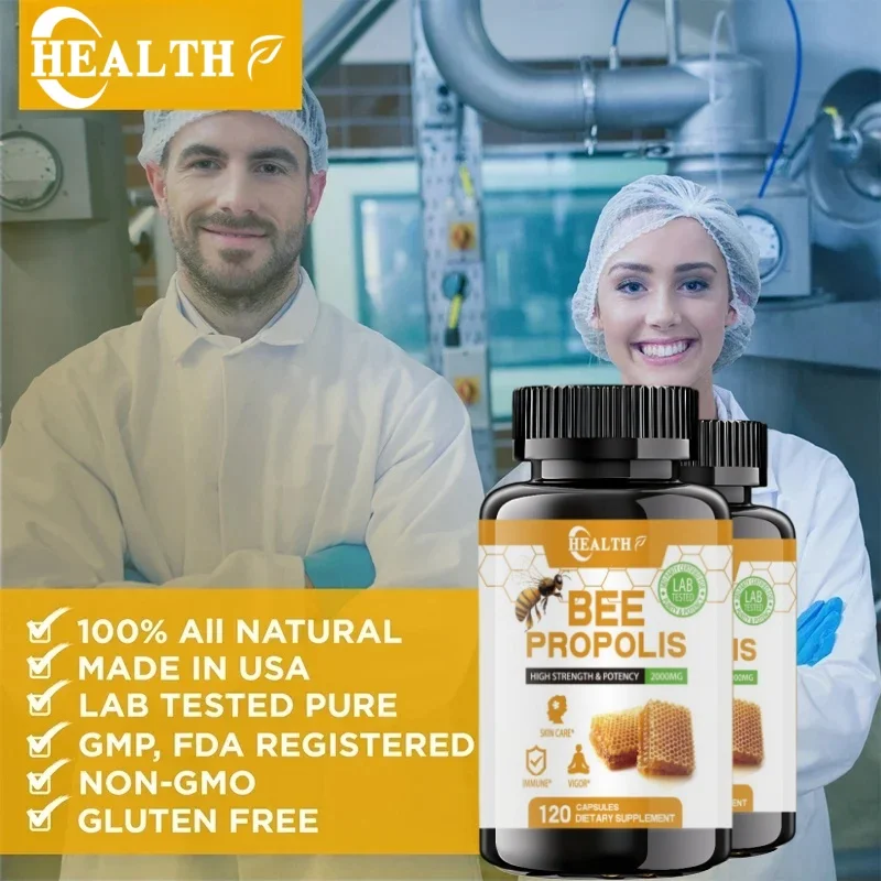 Propolis Capsules Boost Energy Immune Digestion Absorption Skin