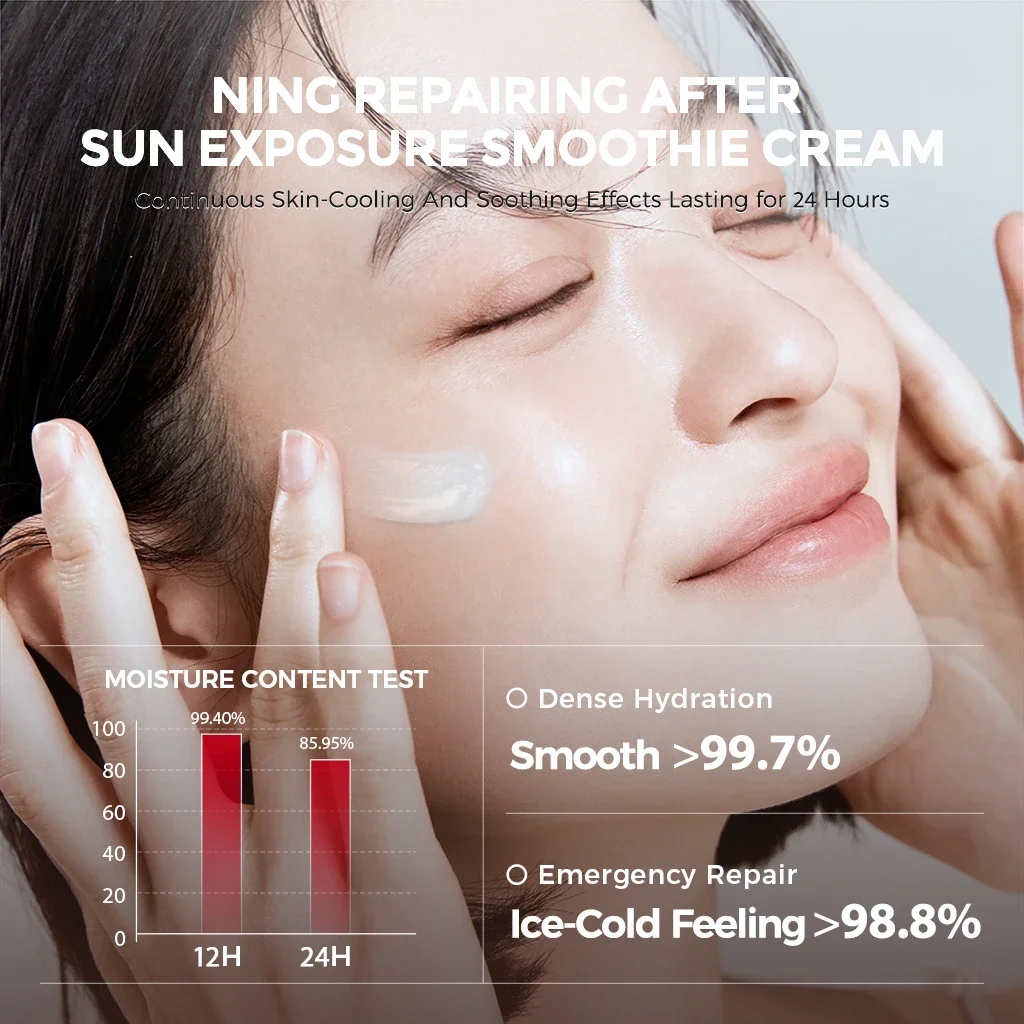 ครีมเจลหลังออกแดด |   มอยส์เจอร์ไรเซอร์ที่ให้ความชุ่มชื้นและปลอบประโลมผิว พร้อมโปรไบโอติก เซราไมด์ และการดูแลควบคุมความมัน