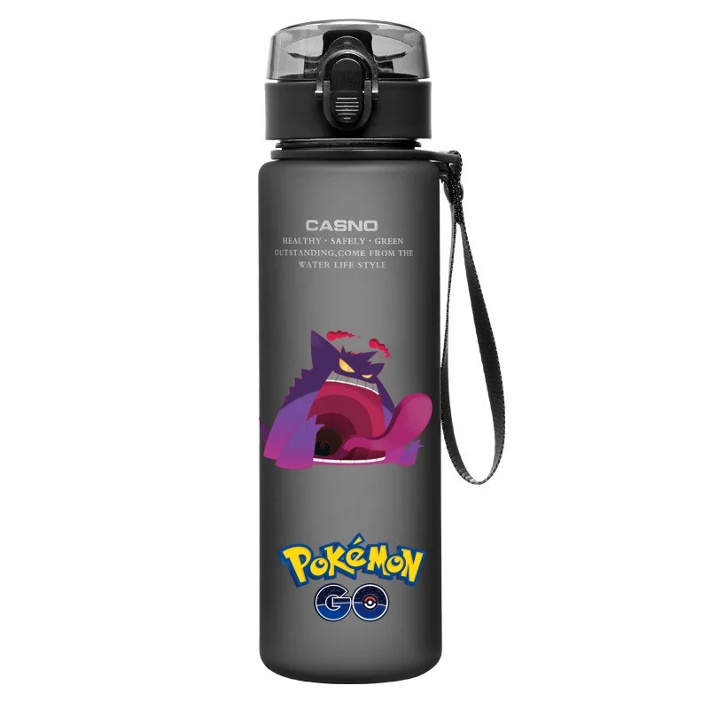 Pokemon Plastich Cap Water Bottle Pikachu Kids Water Cup Outdoor Sports Drink Large Capacity Container Cute Gifts Around Anime